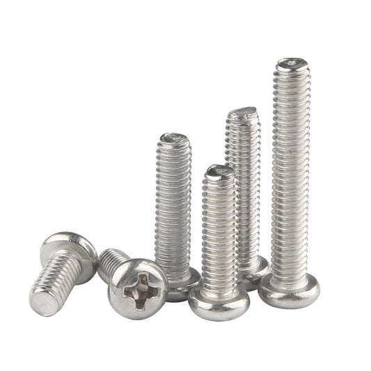Nickel Plated Cross Recessed Round Head Machine Screw